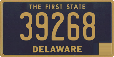 DE license plate 39268