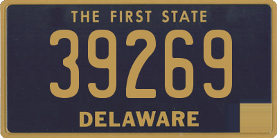 DE license plate 39269