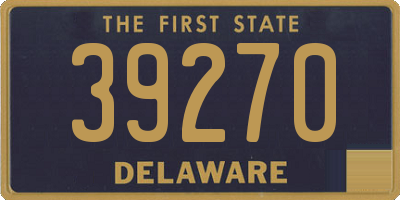 DE license plate 39270