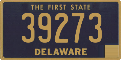 DE license plate 39273