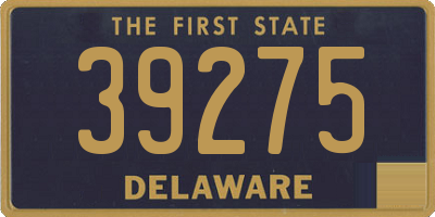 DE license plate 39275