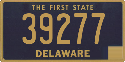 DE license plate 39277