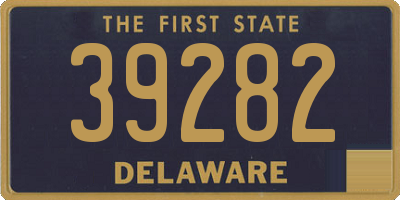 DE license plate 39282