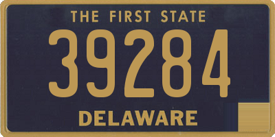 DE license plate 39284