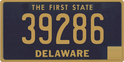 DE license plate 39286