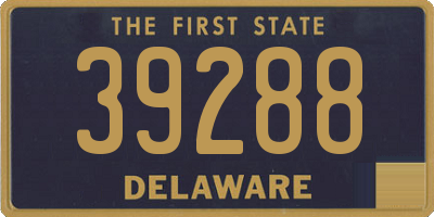 DE license plate 39288