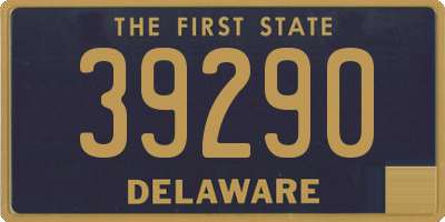 DE license plate 39290