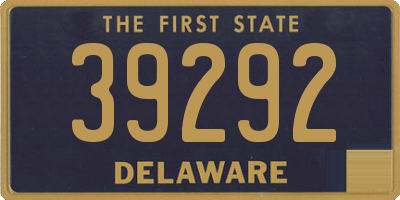 DE license plate 39292