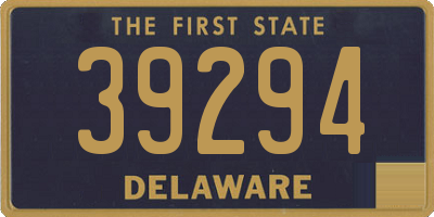 DE license plate 39294