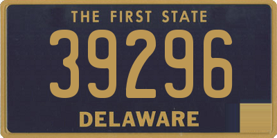 DE license plate 39296