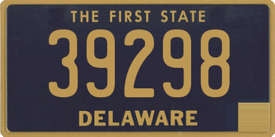 DE license plate 39298