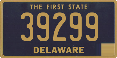 DE license plate 39299