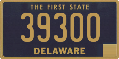 DE license plate 39300