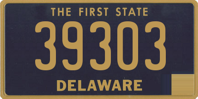 DE license plate 39303