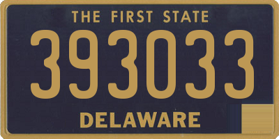 DE license plate 393033