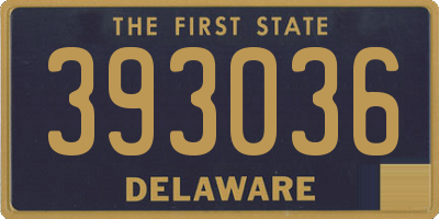 DE license plate 393036