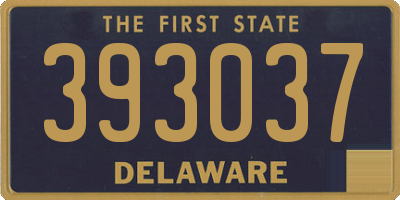 DE license plate 393037