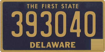 DE license plate 393040