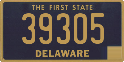 DE license plate 39305