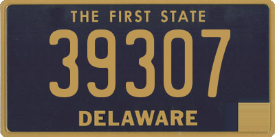 DE license plate 39307