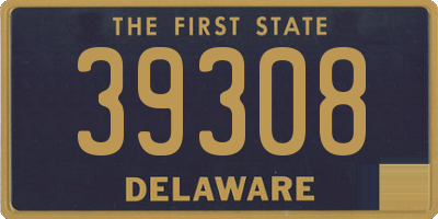 DE license plate 39308