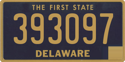 DE license plate 393097