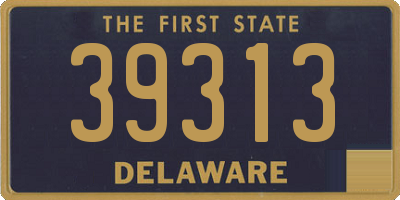 DE license plate 39313