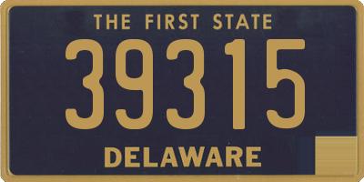 DE license plate 39315