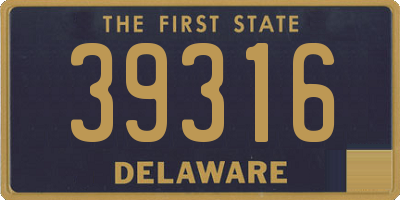 DE license plate 39316