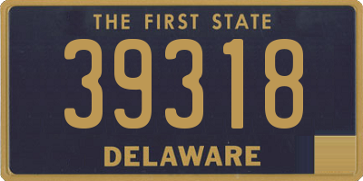 DE license plate 39318