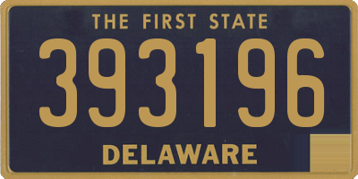 DE license plate 393196