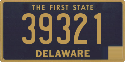 DE license plate 39321