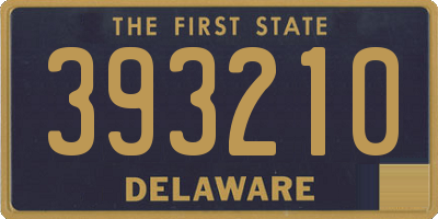 DE license plate 393210