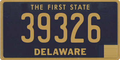 DE license plate 39326