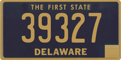 DE license plate 39327