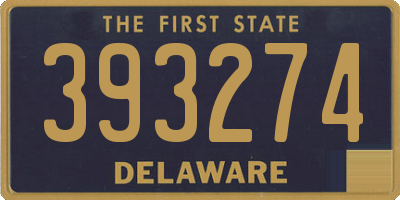 DE license plate 393274