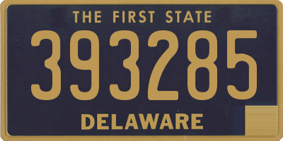 DE license plate 393285