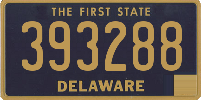 DE license plate 393288