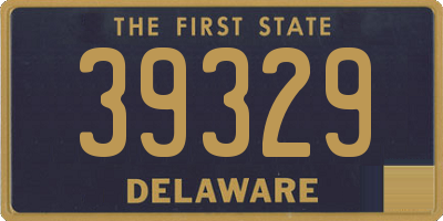 DE license plate 39329