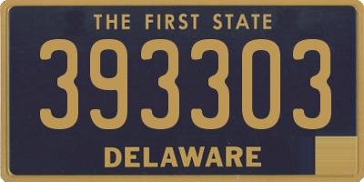 DE license plate 393303