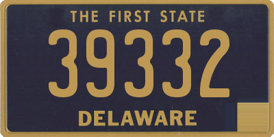 DE license plate 39332