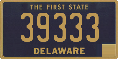 DE license plate 39333