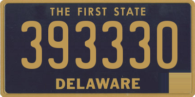 DE license plate 393330
