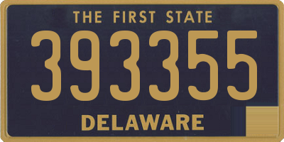 DE license plate 393355