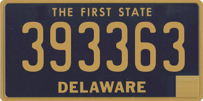 DE license plate 393363