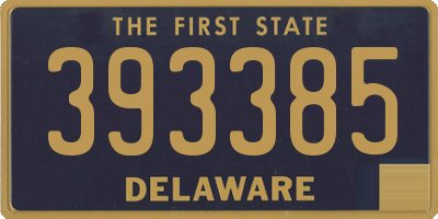 DE license plate 393385