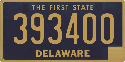 DE license plate 393400