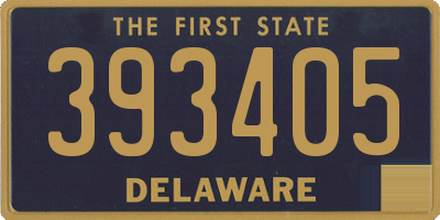 DE license plate 393405