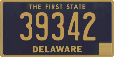 DE license plate 39342