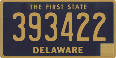 DE license plate 393422